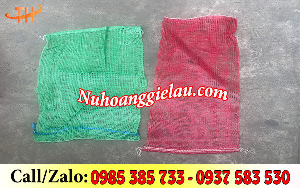 Bao lưới đựng hành tỏi đủ cỡ Bao lưới đựng hành tỏi đủ cỡ