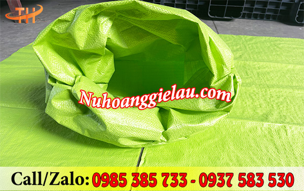 Bao tải đựng hàng màu xanh lá Bao tải đựng hàng màu xanh lá