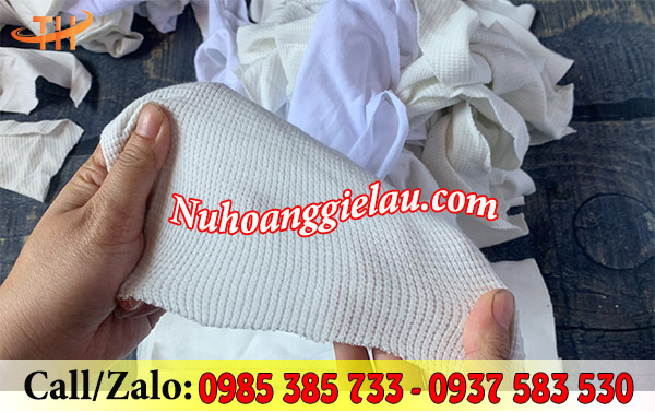 Vải lau trắng cỡ nhỏ siêu thấm, siêu co giãn Vải lau trắng cỡ nhỏ siêu thấm, siêu co giãn