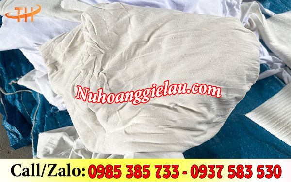 Giẻ lau trắng thun cotton Giẻ lau trắng thun cotton
