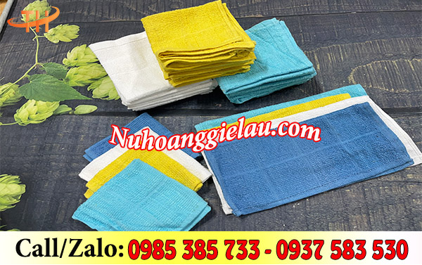 Khăn cotton vuông đủ màu Khăn cotton vuông đủ màu