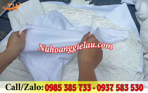 Vải lau trắng khổ lớn độ co giản tốt Vải lau trắng khổ lớn độ co giản tốt