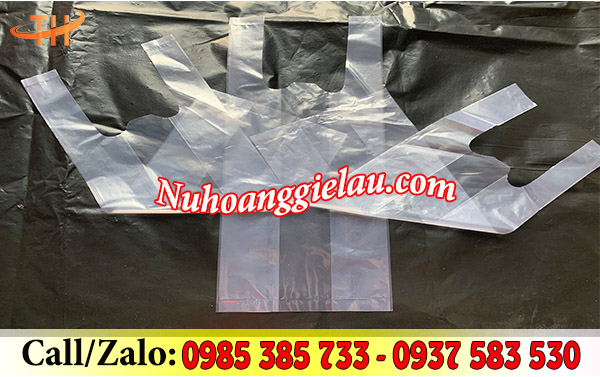 Túi đựng nước mía 1 ly hai quai màu trắng hàng đẹp Túi đựng nước mía 1 ly hai quai màu trắng hàng đẹp