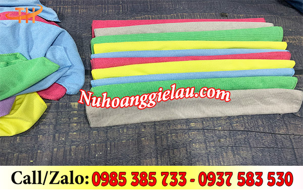 Khăn lau microfiber đủ màu Khăn lau microfiber đủ màu