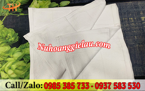 Khăn cotton vuông trắng Khăn cotton vuông trắng