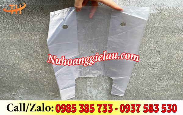 Túi nilon đựng nông sản đục lỗ màu trắng trong suốt Túi nilon đựng nông sản đục lỗ màu trắng trong suốt