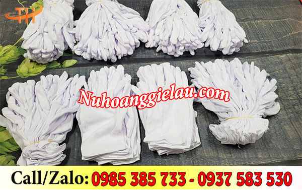 Găng tay vải thun trắng T9 đẹp, chất lượng Găng tay vải thun trắng T9 đẹp, chất lượng