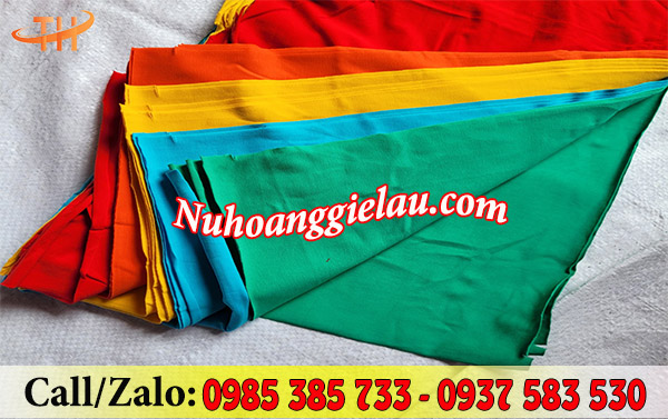 Vải lau màu nguyên miếng nhiều màu Vải lau màu nguyên miếng nhiều màu