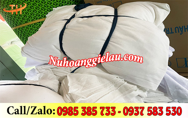 Vải lau công nghiệp thun cotton màu trắng Vải lau công nghiệp thun cotton màu trắng