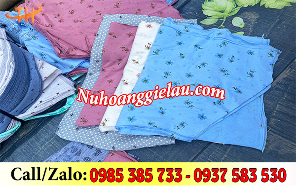 Giẻ lau máy cotton hoa văn Giẻ lau máy cotton hoa văn