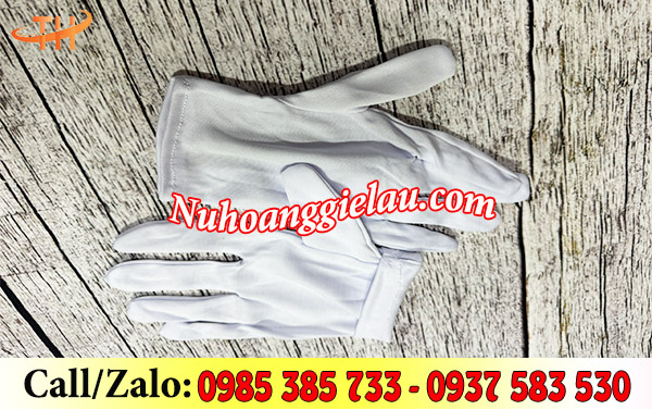 Găng tay thun trắng Găng tay thun trắng