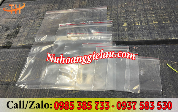 Túi zipper chỉ đỏ nhiều cỡ Túi zipper chỉ đỏ nhiều cỡ