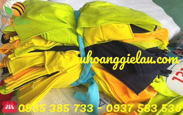 giẻ lau công nghiệp nhiều màu