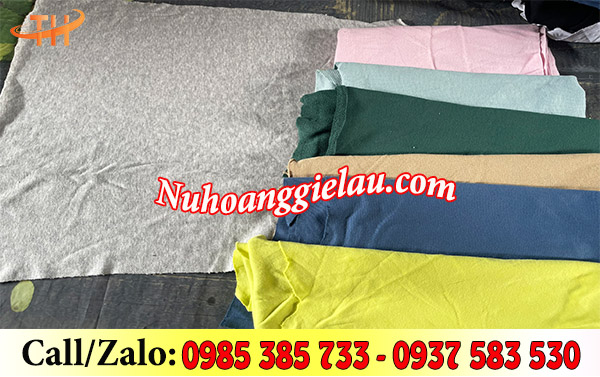 Giẻ lau công nghiệp 1 lớp cotton màu trơn Giẻ lau công nghiệp 1 lớp cotton màu trơn