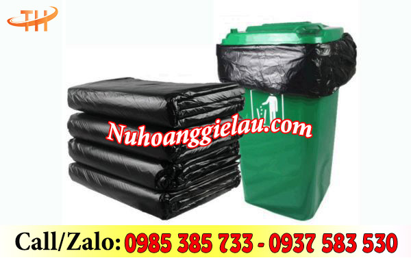 Bao rác đen cỡ lớn có thể chứa đựng lượng lớn rác thải Bao rác đen cỡ lớn có thể chứa đựng lượng lớn rác thải