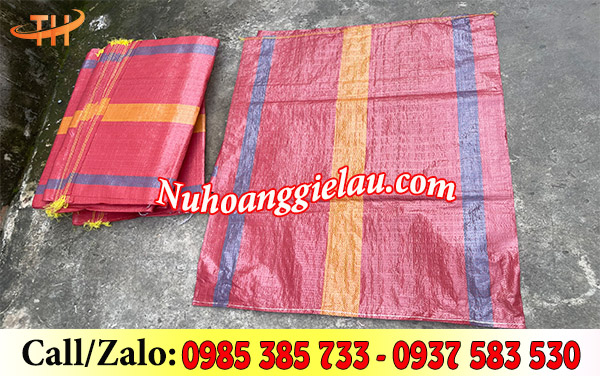 Bao tải đóng hàng màu phối sọc Bao tải đóng hàng màu phối sọc