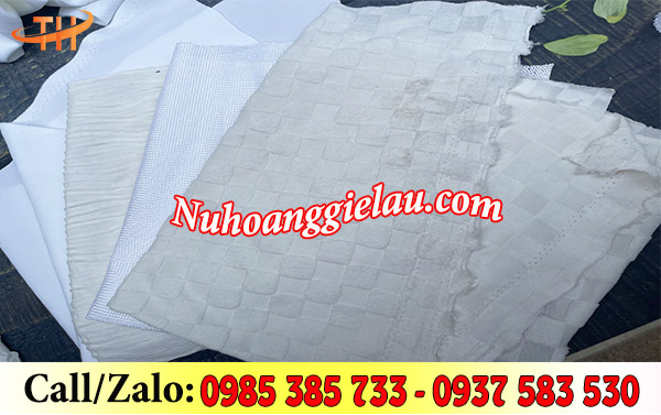 Vải lau cotton trắng sạch, không lẫn tạp chất Vải lau cotton trắng sạch, không lẫn tạp chất