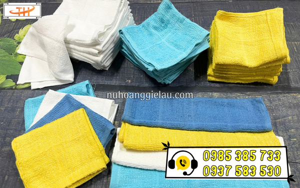 khăn lau cotton vuông mềm mịn khăn lau cotton vuông mềm mịn