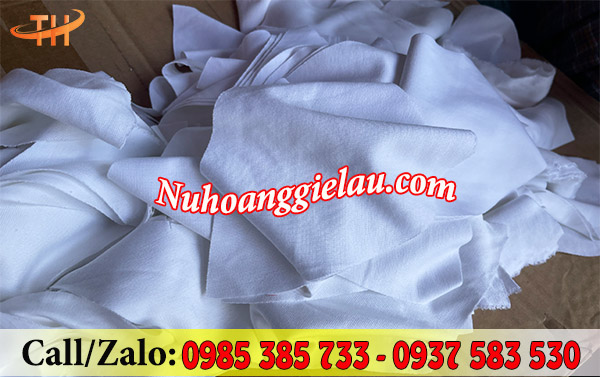 Vải lau trắng nhỏ khô ráo, không mùi hôi khó chịu Vải lau trắng nhỏ khô ráo, không mùi hôi khó chịu
