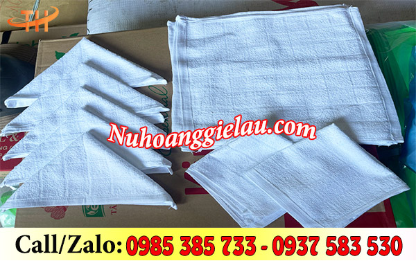 Khăn lau cotton trắng giá rẻ tại Thu Hồng Khăn lau cotton trắng giá rẻ tại Thu Hồng