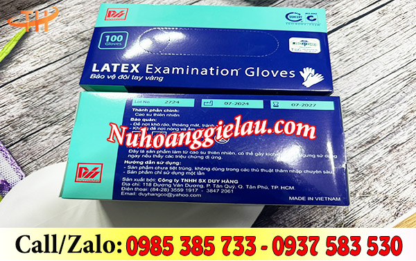 Găng tay y tế latex có bột chính hãng Găng tay y tế latex có bột chính hãng