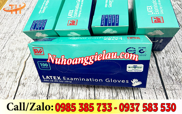 Găng tay y tế latex có bột đóng hộp 100 cái/ 50 đôi Găng tay y tế latex có bột đóng hộp 100 cái/ 50 đôi