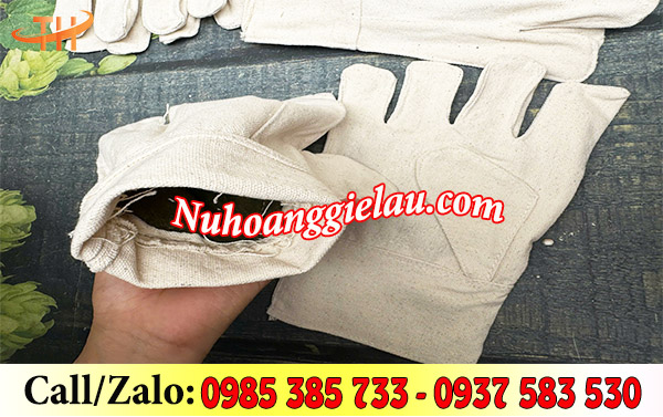Găng tay vải bạt dày dặn Găng tay vải bạt dày dặn