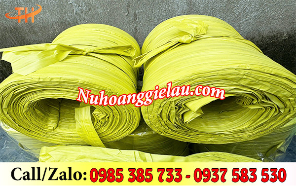 Cuộn dây nilon ống 1kg màu vàng Cuộn dây nilon ống 1kg màu vàng