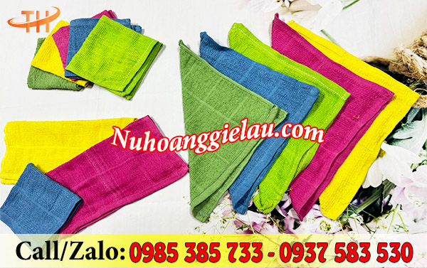 Khăn lau đa năng vuông đa màu Khăn lau đa năng vuông đa màu