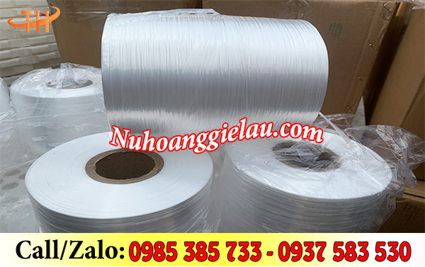 Cuộn dây nilon Đài Loan màu trắng 2kg Cuộn dây nilon Đài Loan màu trắng 2kg