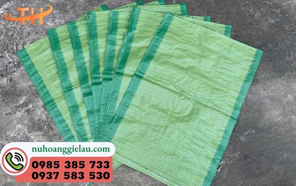 Bao đựng gạo 10kg màu xanh Bao đựng gạo 10kg màu xanh