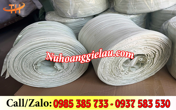 Cuộn dây nilon ống màu trắng 2kg Cuộn dây nilon ống màu trắng 2kg