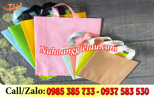 Túi hột xoài đựng quà lịch tết quai ép Túi hột xoài đựng quà lịch tết quai ép