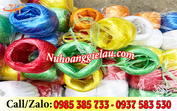 Cuộn dây nilon cột nem chả màu sắc bắt mắt Cuộn dây nilon cột nem chả màu sắc bắt mắt