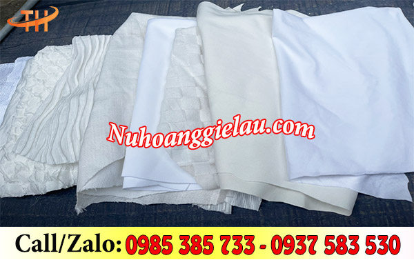 Giẻ lau trắng với các gam màu trắng tự nhiên Giẻ lau trắng với các gam màu trắng tự nhiên
