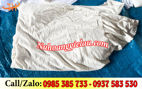 Giẻ lau trắng cotton Giẻ lau trắng cotton