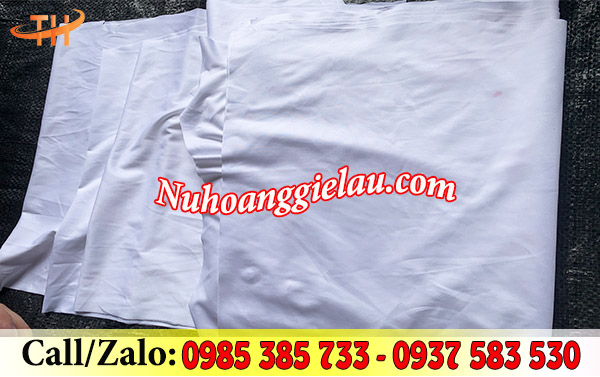 Giẻ lau trắng poly Giẻ lau trắng poly