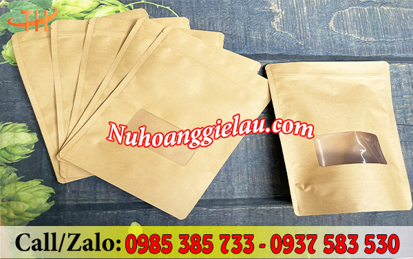 Túi zip giấy có cửa sổ Túi zip giấy có cửa sổ