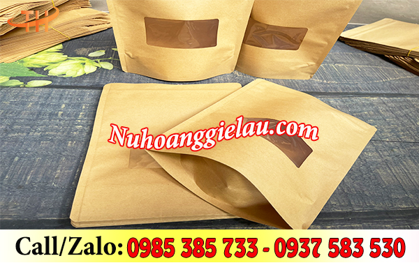 Túi zip giấy có cửa sổ Túi zip giấy có cửa sổ