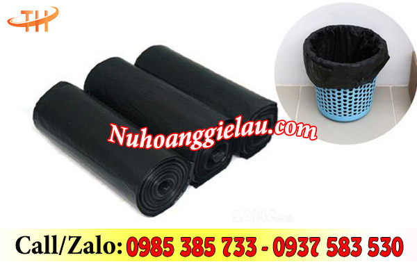 Cuộn túi đựng rác màu đen Cuộn túi đựng rác màu đen