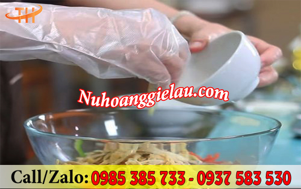 Găng tay nilon sử dụng an toàn Găng tay nilon sử dụng an toàn