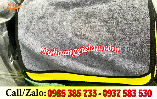 Khăn lau xe chuyên dụng 2 màu Khăn lau xe chuyên dụng 2 màu