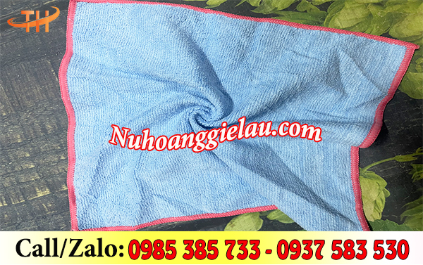 Khăn lau xe chuyên dụng màu xanh Khăn lau xe chuyên dụng màu xanh