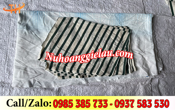 Kho sỉ vải lau công nghiệp nguyên miếng màu sọc Kho sỉ vải lau công nghiệp nguyên miếng màu sọc
