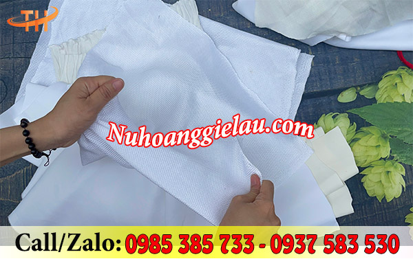Giẻ lau cotton trắng sạch, không lẫn tạp chất Giẻ lau cotton trắng sạch, không lẫn tạp chất