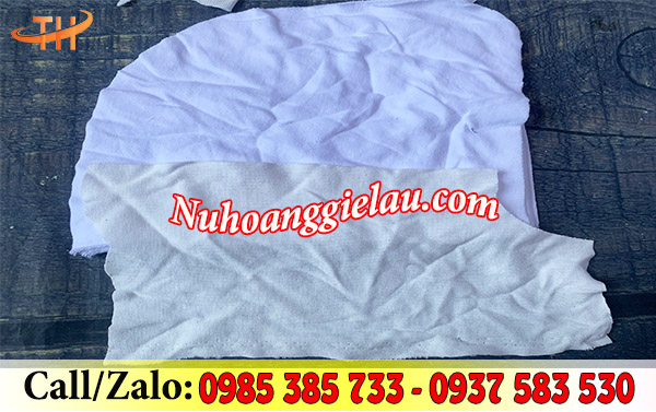 Giẻ lau trắng nhỏ bề mặt mềm mịn Giẻ lau trắng nhỏ bề mặt mềm mịn