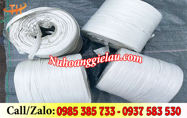 Dây nilon ống cuộn lớn 2kg màu trắng Dây nilon ống cuộn lớn 2kg màu trắng