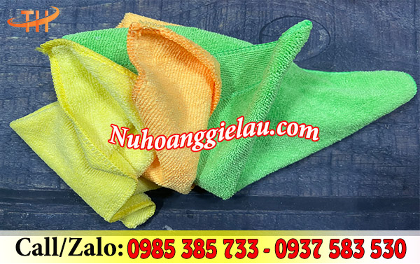 Khăn lau microfiber bề mặt mềm mịn Khăn lau microfiber bề mặt mềm mịn