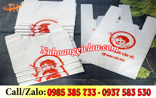 Túi xốp trắng sữa in sẵn Túi xốp trắng sữa in sẵn