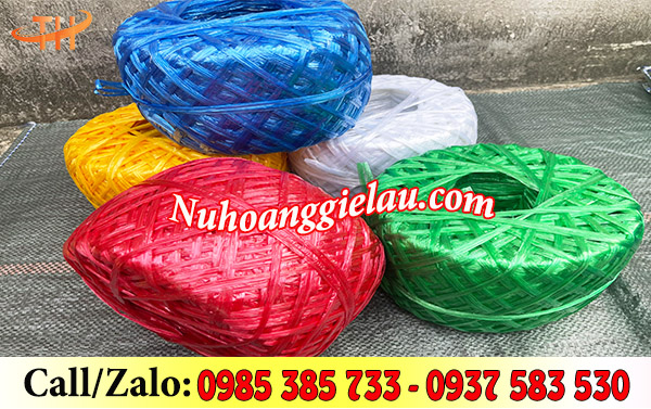 Dây buộc hàng nilon đủ màu cuộn 1kg Dây buộc hàng nilon đủ màu cuộn 1kg